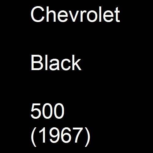 Chevrolet, Black, 500 (1967).